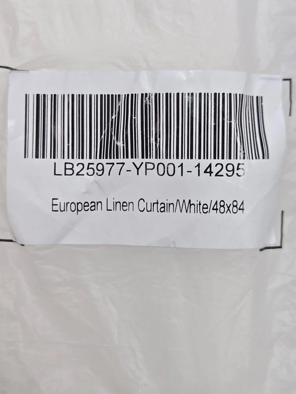 NWT QUINCE Set Of 2 48x84 European Linen Curtains White 9527